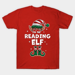 I'm The Reading Elf - Elf Matching Family Christmas Xmas T-Shirt